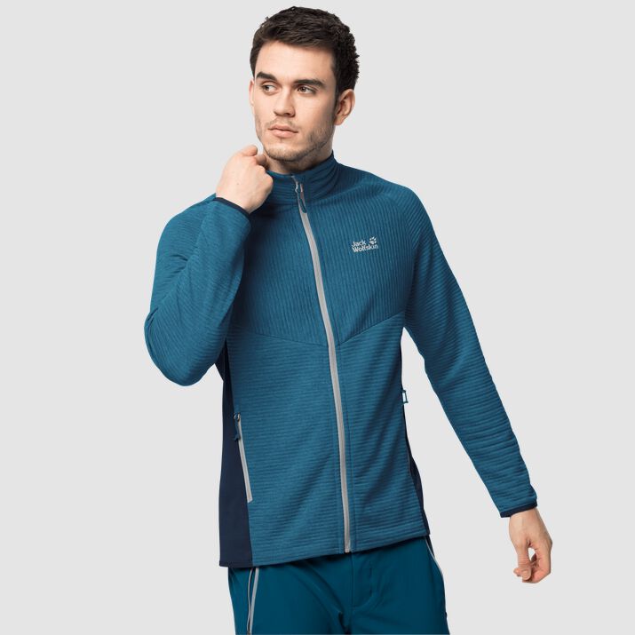 Chamarra Polar Jack Wolfskin Active Tongari Hombre Azul Marino Mexico-6195243